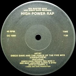 画像1: 【sale】DISCO DAVE AND THE FORCE OF THE FIVE MCS/HIGH POWER RAP