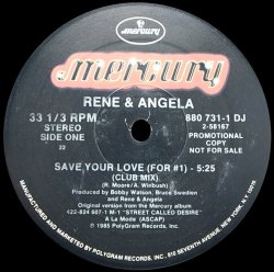 画像1: RENE & ANGELA/SAVE YOUR LOVE