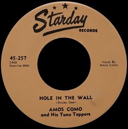 画像2: AMOS COMO AND HIS TUNE TOPPERS/HOLE IN THE WALL