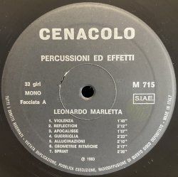 画像1: LEONARDO MARLETTA/PERCUSSIONI ED EFFETTI