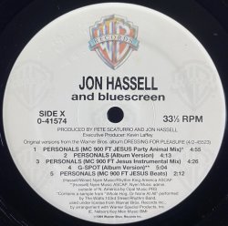 画像1: JON HASSELL AND BLUESCREEN/PERSONALS