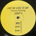 COMMON feat. SADAT X/LIKE WE USED TO SAY