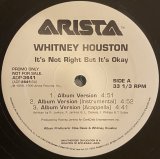 WHITNEY HOUSTON - IT'S NOT RIGHT BUT IT'S OKAY