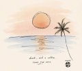 符和 - dusk, and a coffee.