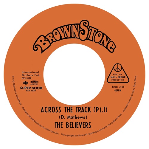 【RECORD STORE DAY 2024】THE BELIEVERS/ACROSS THE TRACK PT.1 / PUT SOMETHING ON YOUR MIND