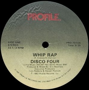 画像1: 【SALE】DISCO FOUR/WHIP RAP (1)