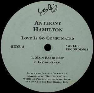 画像1: 【SALE】ANTHONY HAMILTON/LOVE IS SO COMPLICATED (1)