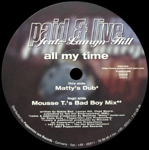 画像1: 【SALE】PAID & LIVE/ALL MY TIME (1)