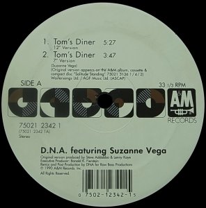 画像1: D.N.A feat. SUZANNE VEGA/TOM'S DINER (1)