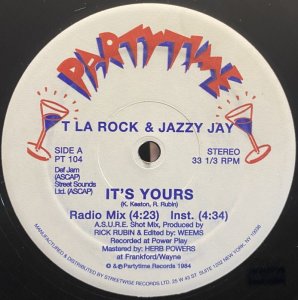 画像1: T LA ROCK & JAZZY JAY/IT'S YOURS (1)