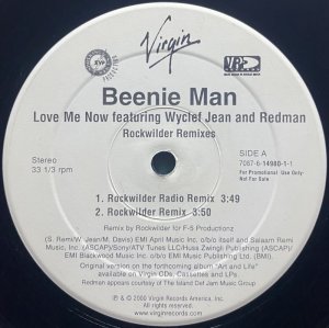 画像1: BEENIE MAN/LOVE ME NOW ROCKWILDER REMIXES (1)