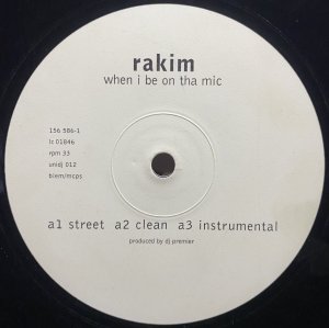 画像1: RAKIM/WHEN I BE ON THA MIC (1)