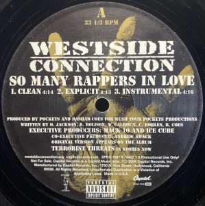 画像1: WESTSIDE CONNECTION/SO MANY RAPPERS IN LOVE (1)