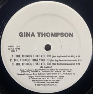 画像1: GINA THOMPSON/THE THINGS THAT YOU DO (1)