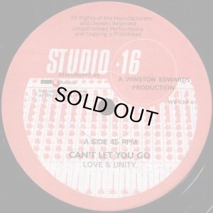 画像1: LOVE & UNITY/CAN'T LET YOU GO (1)