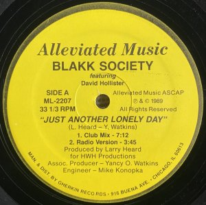 画像1: BLAKK SOCIETY/JUST ANOTHER LONELY DAY (1)