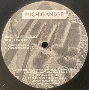 画像1: OMAR S & BRIAN KAGE - THRU THE MADNESS EP (1)