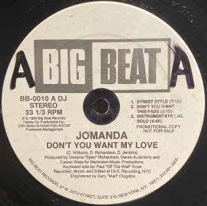 画像1: JOMANDA - DON'T YOU WANT MY LOVE (1)