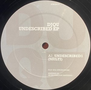 画像1: DJ QU - UNDESCRIBED EP (1)